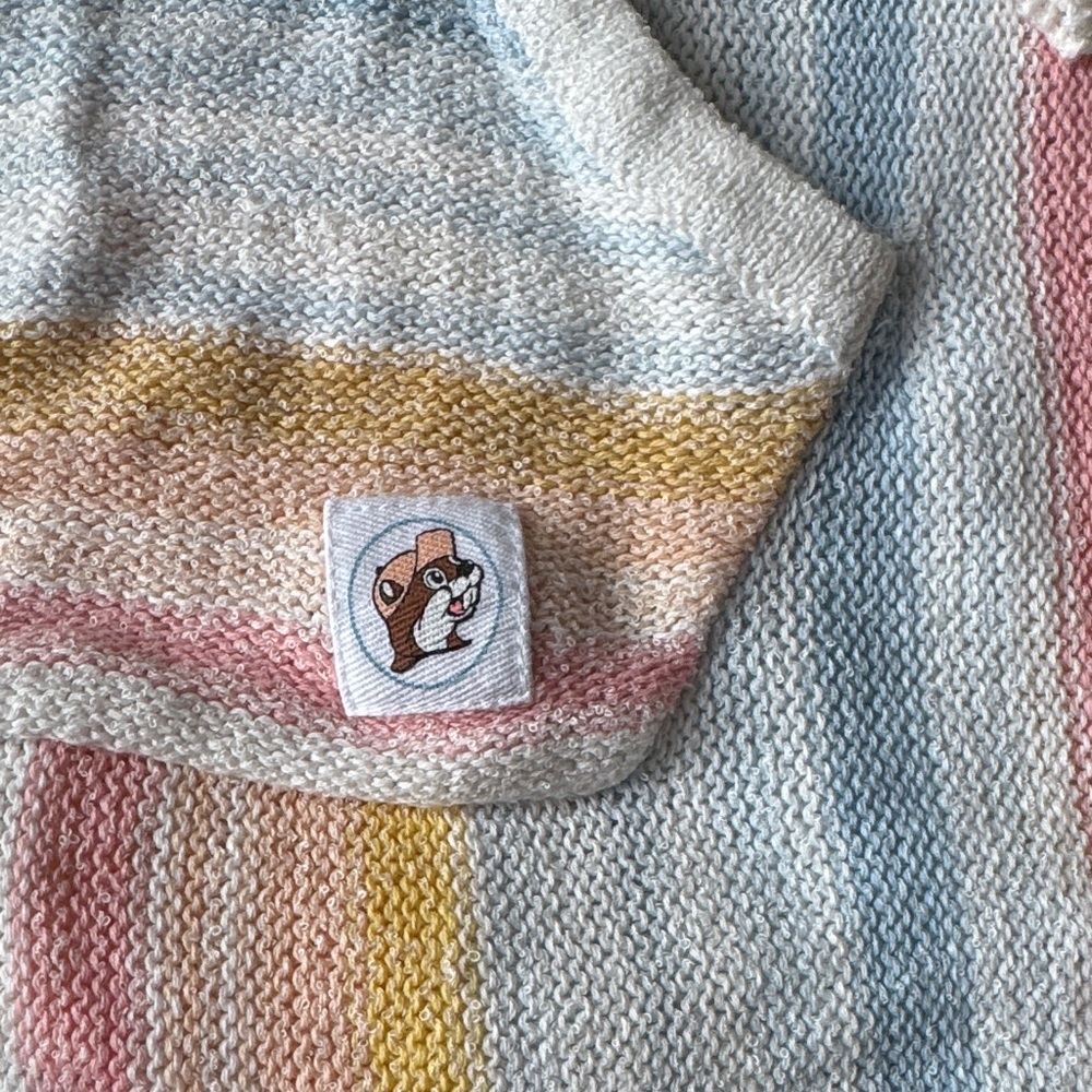 Buc-we’s Striped Hooded beach coverup - Picture 3 of 3